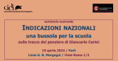 INDICAZIONI NAZIONALI - Una bussola per la scuola